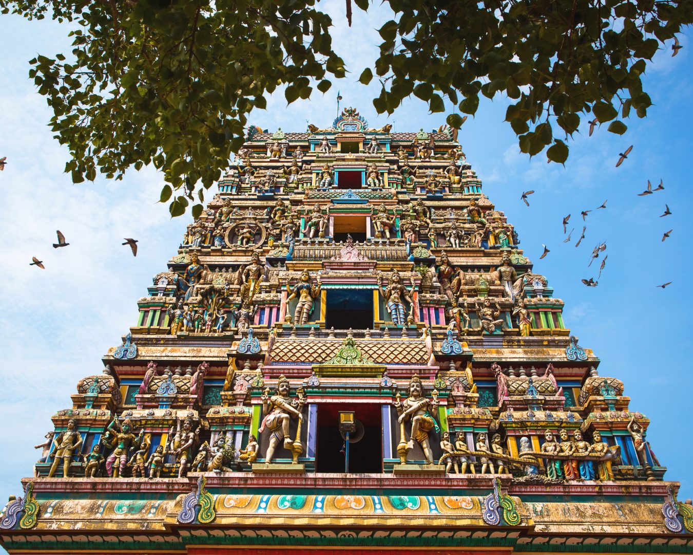 Traditional Hindu temple Kidangamparambu Sree Bhuvaneswari in India in Allapuzha